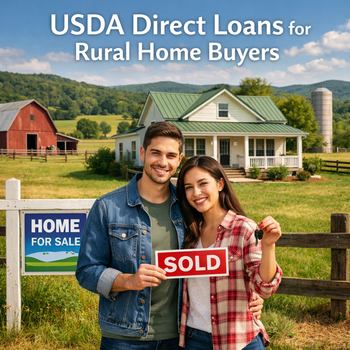 USDA Direct Loans for rural home buyers, providing affordable financing options for eligible applicants in rural areas.  